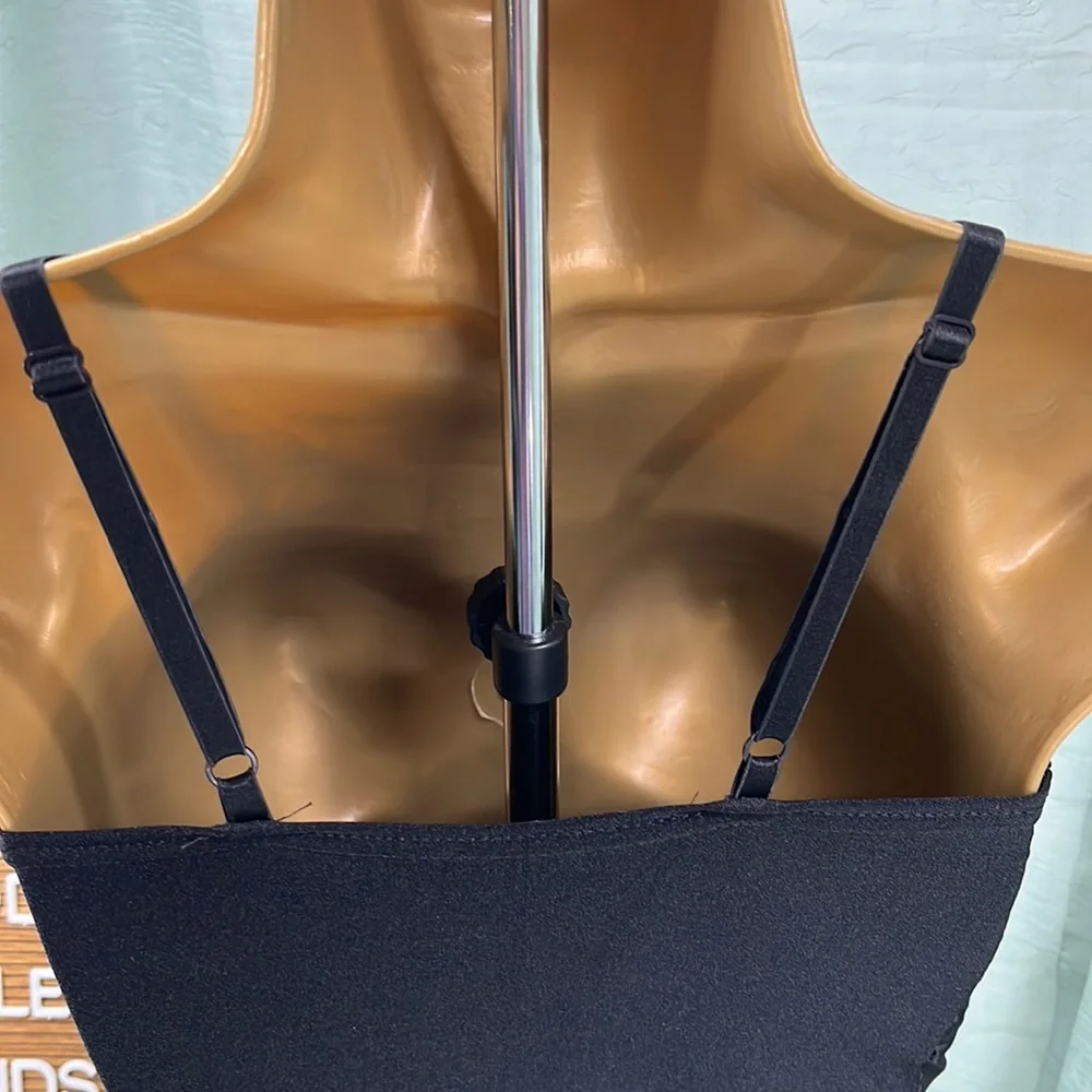 Leo’s Dancewear Black Leotard Unitard with Beads & Feathers | 12A